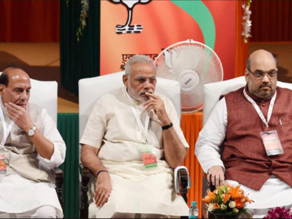 Rajnath singh narendra modi and amit shah