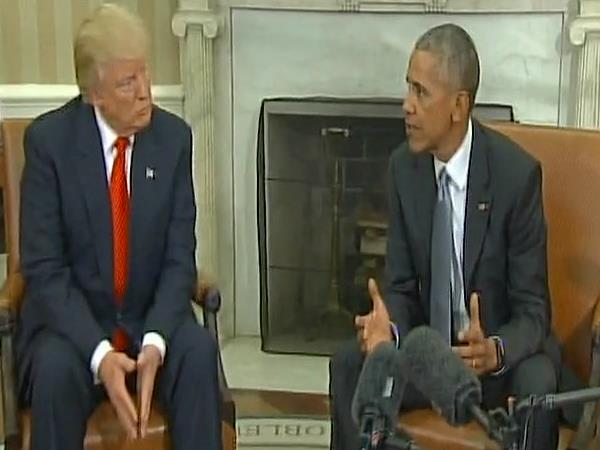 व्हाइट हाउस में 15 मिनट रुके ट्रंप व्हाइट हाउस में 15 मिनट रुके ट्रंप