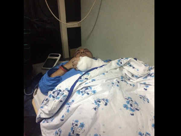 Manoj Sinha has injured his hand in a car accident