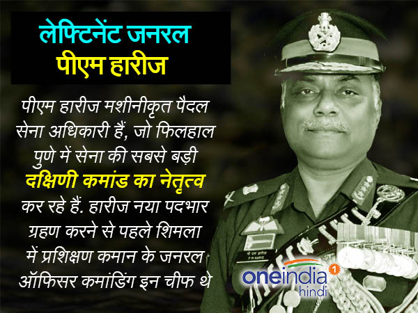 लेफ्टिनेंट जनरल पीएम हारीज लेफ्टिनेंट जनरल पीएम हारीज