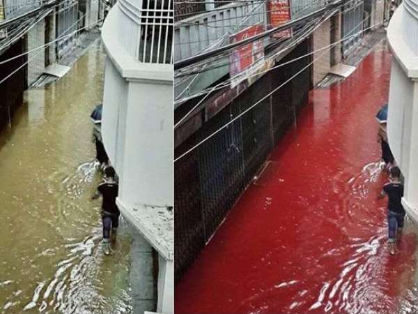 13. बांग्लादेश की सड़कों पर खून वाली नदी