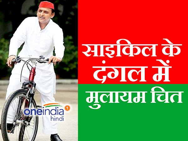 sp समाजवादी पार्टी और साइकिल अखिलेश की बपौती, बाप की नहीं