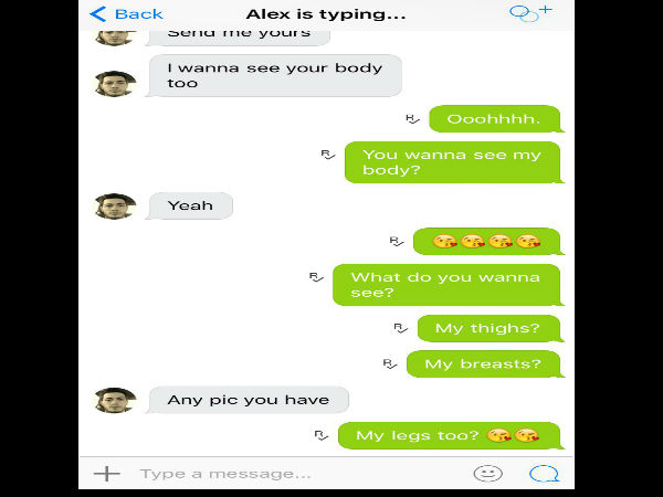 चैट पर मांगा न्यूड फोटो 