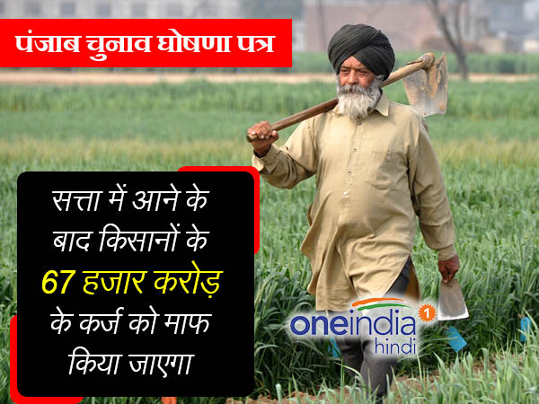 कांग्रेस का घोषणापत्र-किसानों का कर्जा होगा माफ, बेरोजगार युवाओं को मिलेगा 2500 रुपए का भत्‍ता 