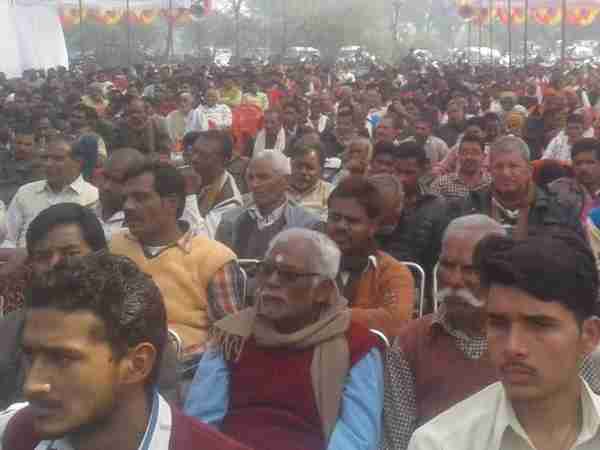 नहीं लगे बीजेपी और मोदी के नाम के नारे