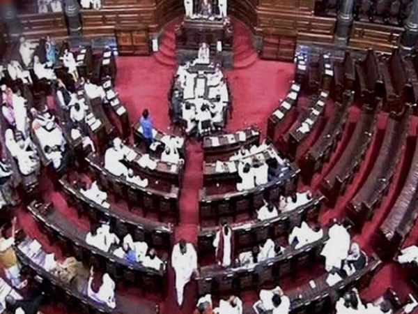 वर्तमान में राज्‍यसभा में किस पार्टी के कितने सांसद