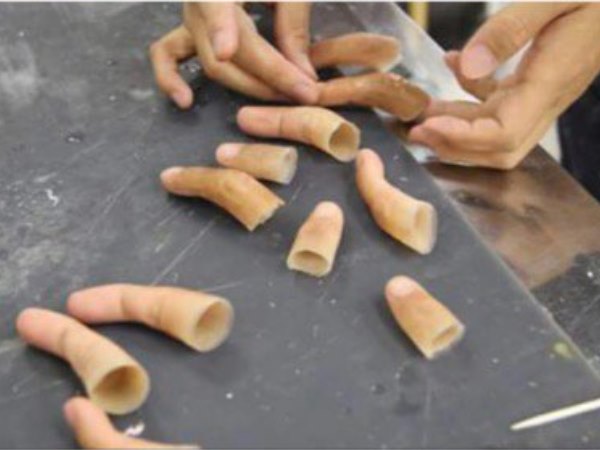 सिलिकॉन की बनी है उंगलियां