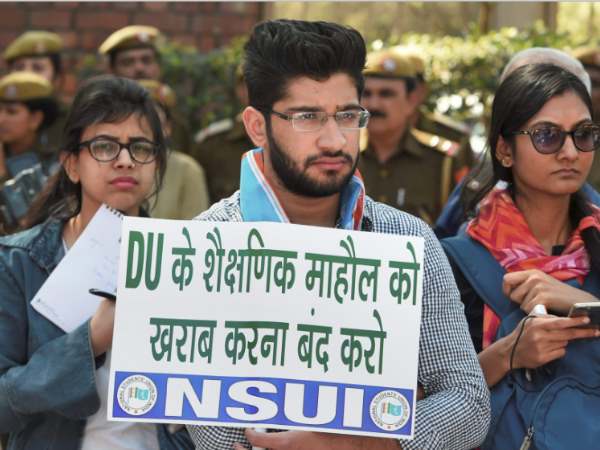 NSUI ने किया भूख हड़ताल का ऐलान