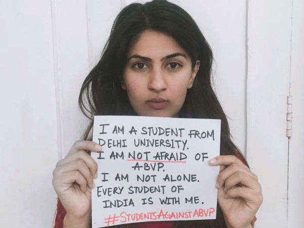 गुरमेहर को धमकी मिलने के बाद मामला ने लिया दूसरा मोड़