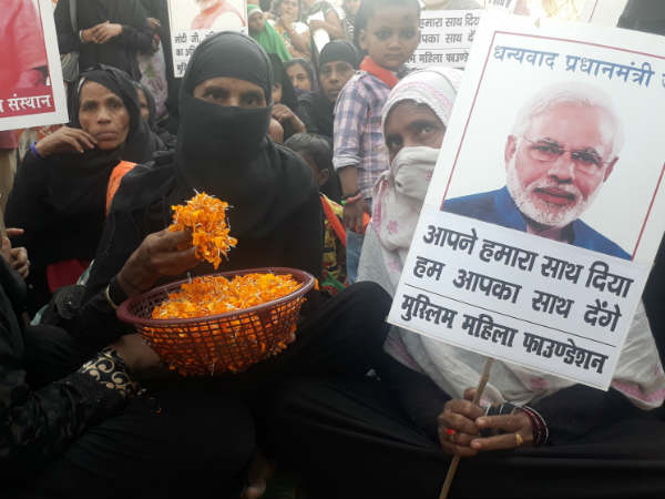 मुस्लिम महिलाओं का मिल रहा है समर्थन