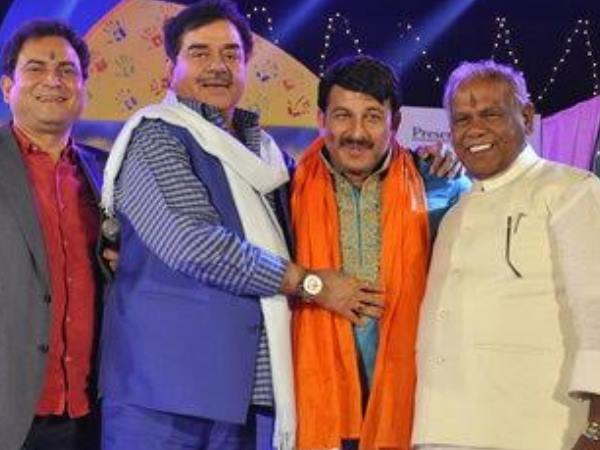 PICS: लालू के गाने ने मिटा दी दूरियां, एक मंच पर साथ दिखे राजनीति के जानी दुश्मन