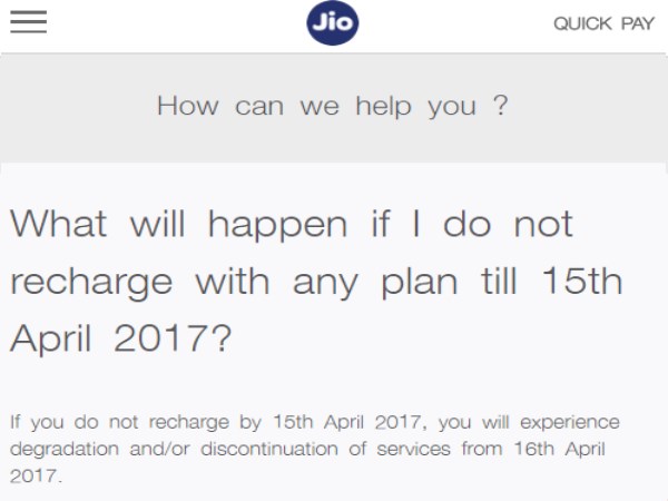 15 अप्रैल के बाद क्या होगा जियो का?