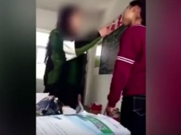 Teacher Slaps Student, She Slaps Her Back. It Doesn't End There Teacher Slaps Student, She Slaps Her Back. It Doesn't End There