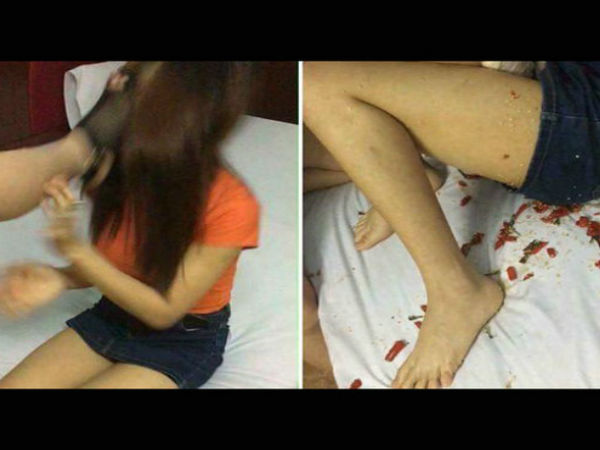  Angry Husband 'Punishes' His Cheating Wife By Inserting Chilli And Pepper Inside Her Privates parts