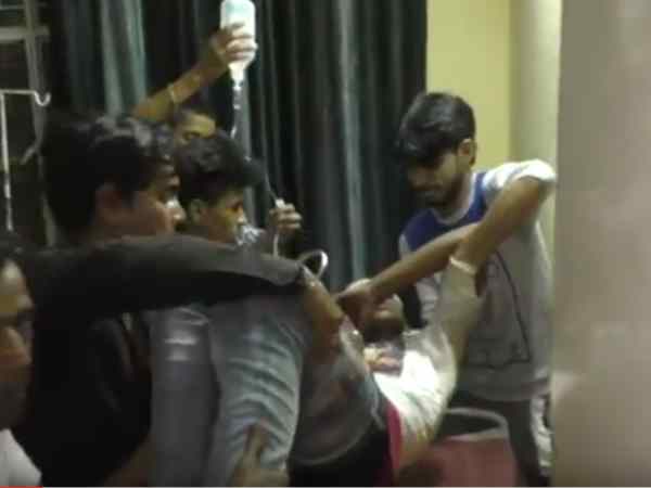 दोनों पक्षों के बीच चले ईंट-पत्थर, हथियार