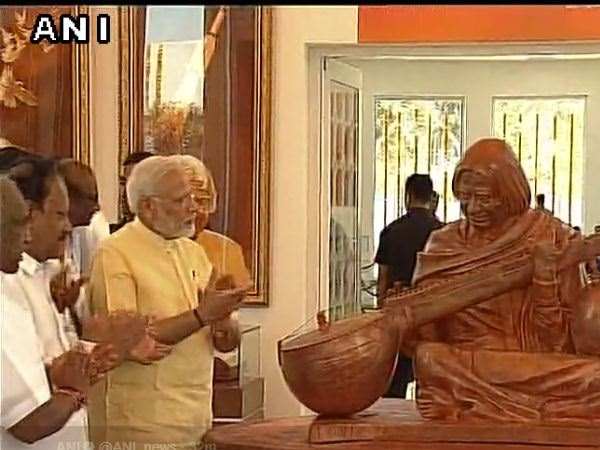  पीएम मोदी ने रामेश्वरम में डॉ. कलाम के स्मारक का किया उद्घाटन