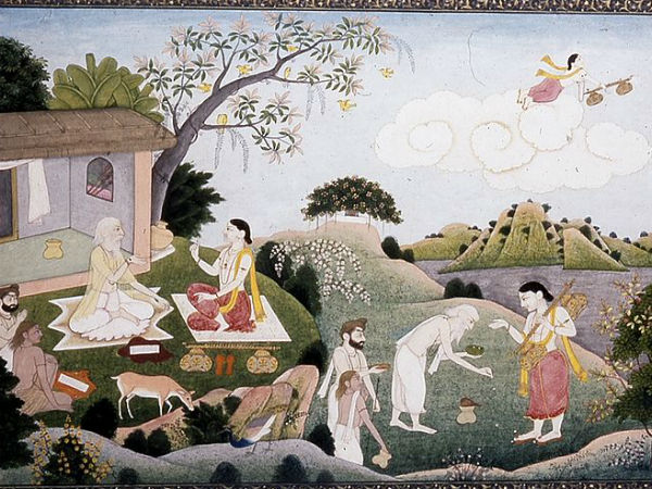  नारद मुनि को एक पेड़ से बांध दिया