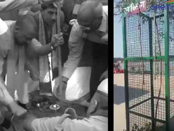 सीएम योगी ने लगाया था पौधा,लापरवाह लोगों ने उसे भी सुखा डाला सीएम योगी ने लगाया था पौधा,लापरवाह लोगों ने उसे भी सुखा डाला