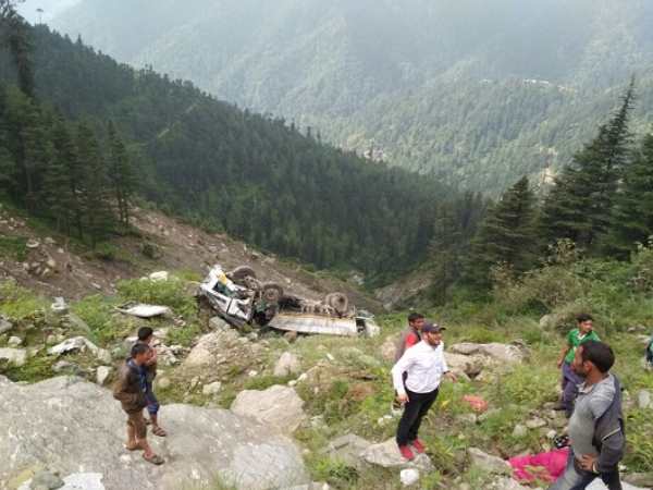 भूस्खलन वाली जगह पर हुआ यह हादसा