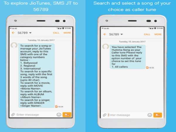 SMS से कैसे सेट करें जियो ट्यून?
