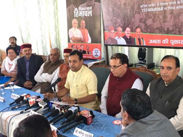 संबित पात्रा ने वीरभद्र पर बोला हमला