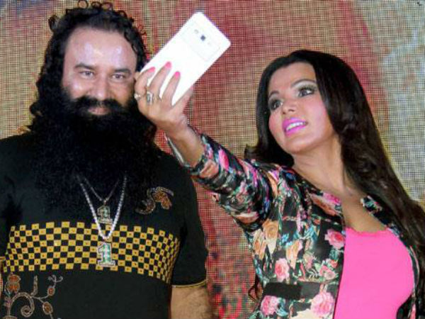 एक बार राखी भी गईं थी राम रहीम की गुफा में