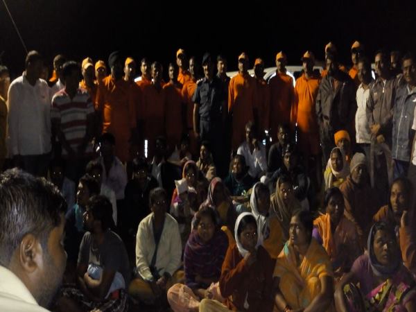 Flood situation after pond break in Ahmednagar Maharashtra