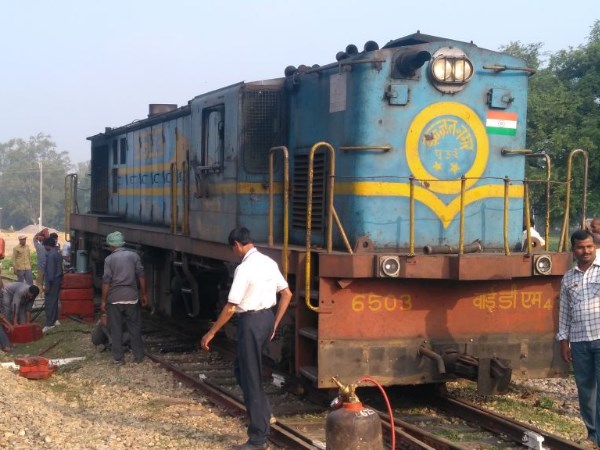 Goods Train Derailed