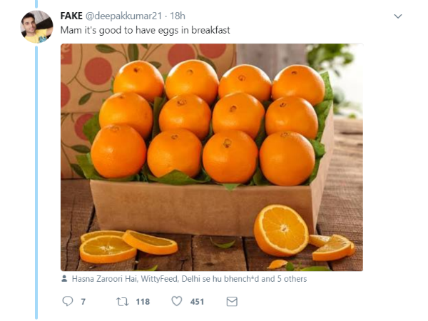  एक के बाद एक ट्वीट 