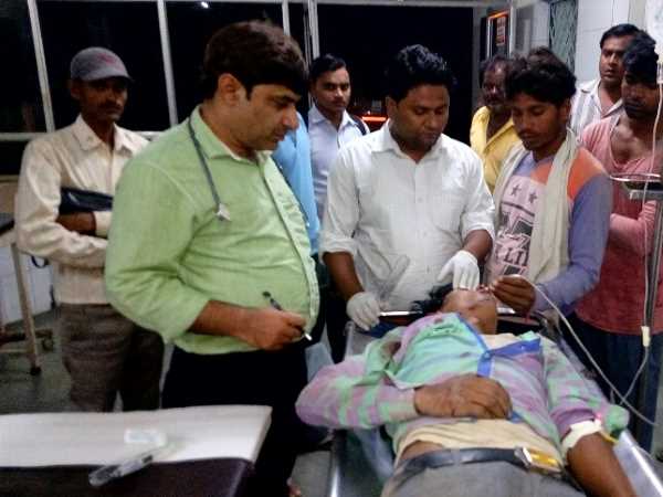 बाइक को वाहन ने मारी टक्कर