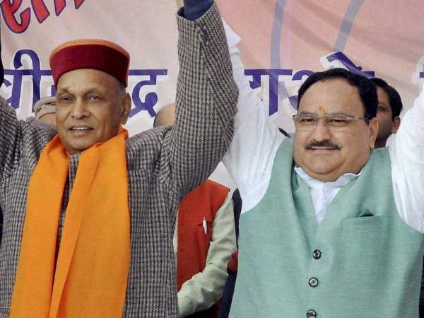 23वें पायदान पर धूमल, 8वें पर नड्डा