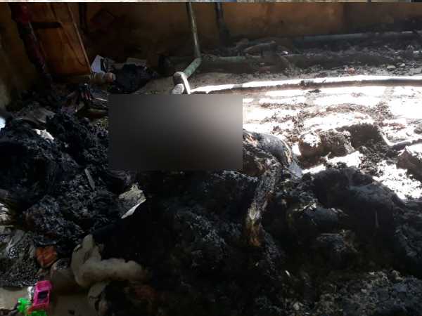 Mother died with two children in home fire in Mirzapur