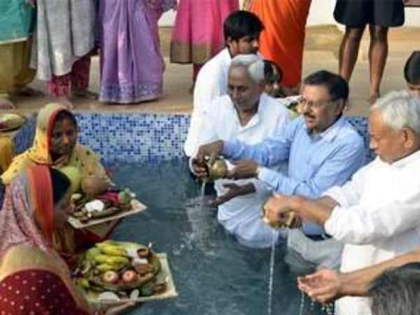 Lalu Yadav, Rabri devi and Nitish Kumar celebrated Chhath, photo