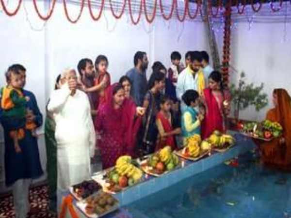 Lalu Yadav, Rabri devi and Nitish Kumar celebrated Chhath, photo