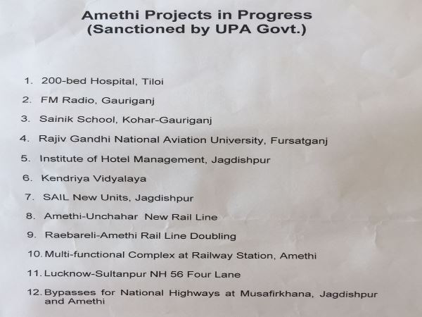 BJP senior leaders trying to get credit of congress work in Amethi