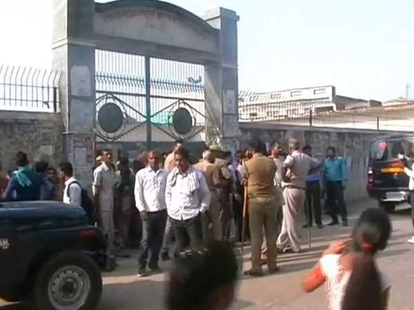  Students agitated when they stopped to give UPTET Exam