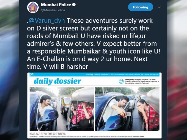 Mumbai Police Tweet