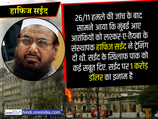 सईद ने ही भारत आये 10 आतंकियों को ट्रेनिंग दी थी सईद ने ही भारत आये 10 आतंकियों को ट्रेनिंग दी थी