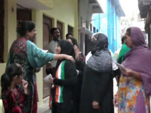 Congress divyang Candidate ask votes strongly in Allahabad Congress divyang Candidate ask votes strongly in Allahabad