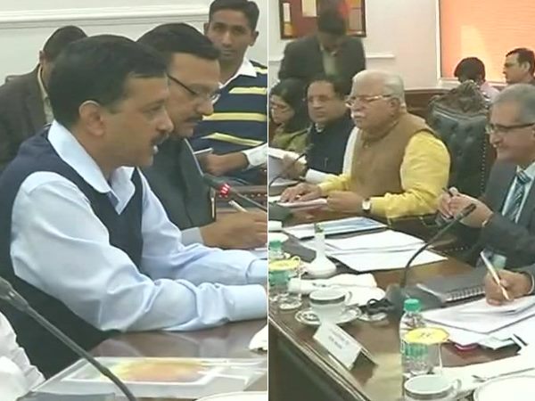 Delhi Smog: केजरीवाल और खट्टर ने की बैठक, प्रदूषण के मसले पर हुई चर्चा Delhi Smog: केजरीवाल और खट्टर ने की बैठक, प्रदूषण के मसले पर हुई चर्चा