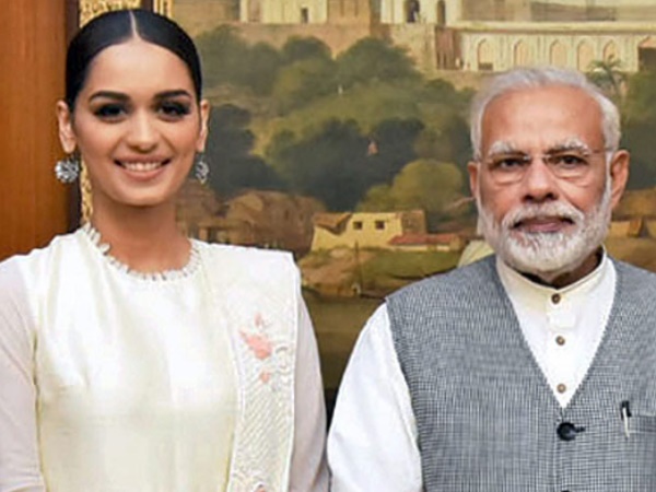 पीएम मोदी से मिलीं मानुषी छिल्लर