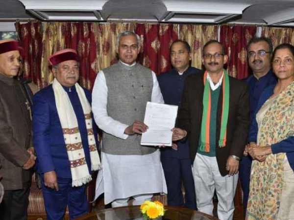 राज्यपाल ने जय राम ठाकुर को दिया सरकार बनाने का निमंत्रण