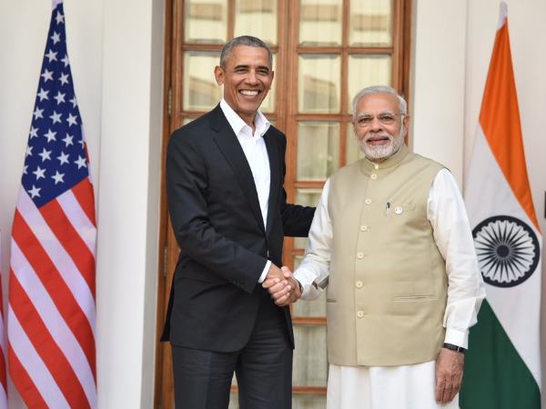 Former US president Barack Obama met Prime Minister Narendra Modi in New Delhi Former US president Barack Obama met Prime Minister Narendra Modi in New Delhi
