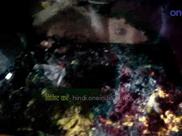 रूम हीटर ने किया खाक