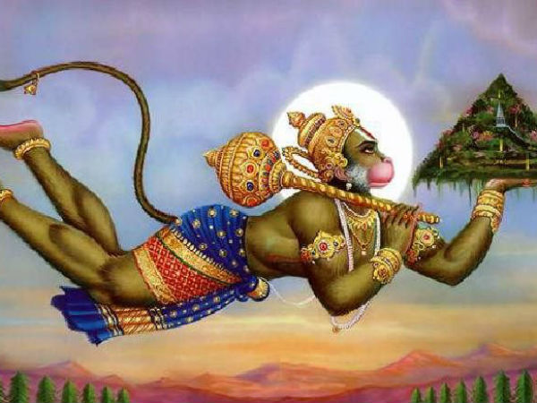 दक्षिण दिशा में उड़ते हनुमान दक्षिण दिशा में उड़ते हनुमान