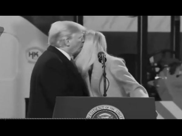  ट्रंप ने बेटी इवांका को किया इस तरह किस कि...