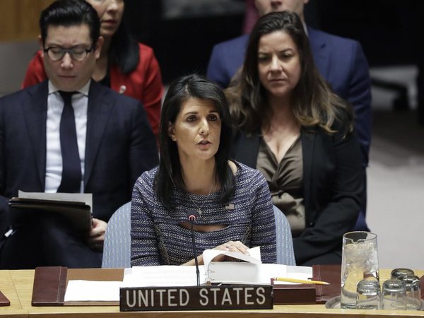 डोनाल्ड ट्रंप के बाद निक्की हेली ने नॉर्थ कोरिया को दी धमकी डोनाल्ड ट्रंप के बाद निक्की हेली ने नॉर्थ कोरिया को दी धमकी