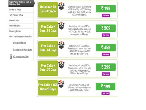 वोडाफोन 399 रुपये का प्लान