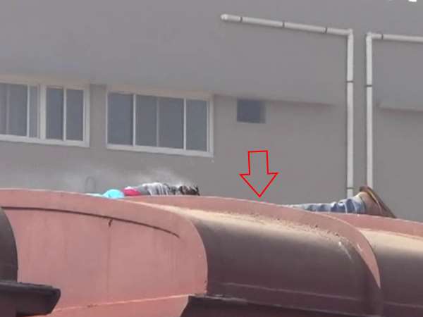 गिल्ली खड़ी मालगाड़ी के ऊपर जा गिरी