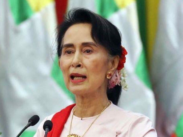 म्यांमार की सर्वोच्च नेता आंग सान सू 